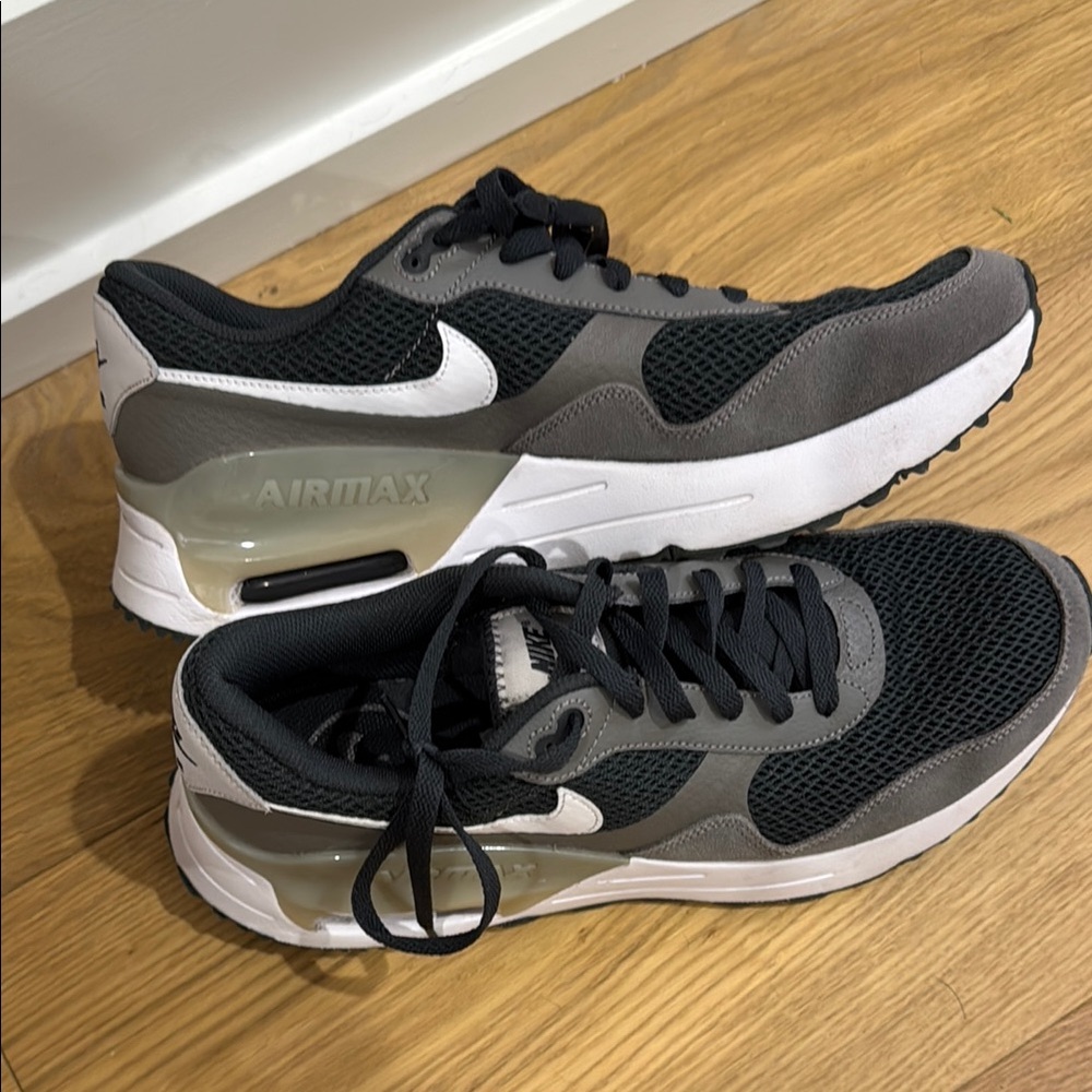 Nike Black and Gray Sneakers with Modern Design